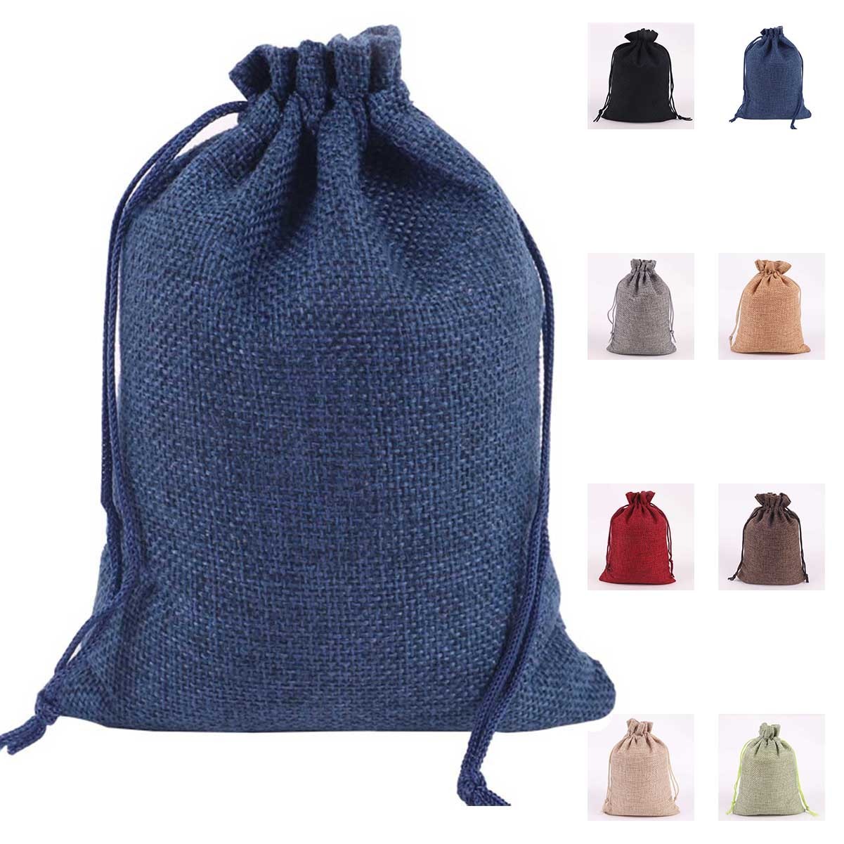 Burlap Drawstring Bag