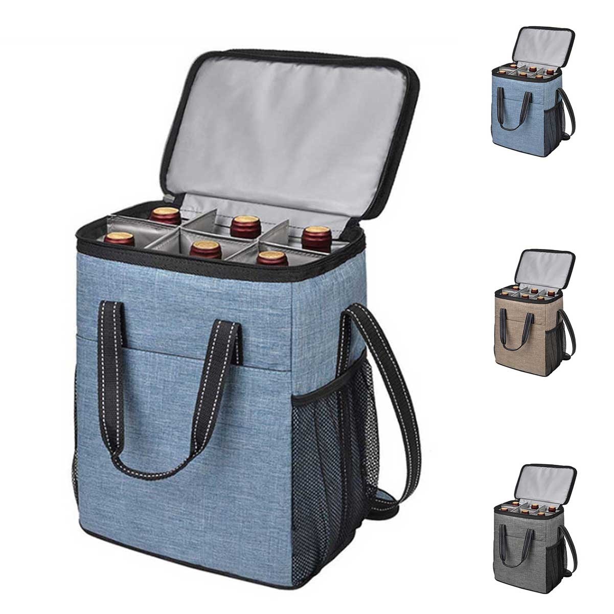 6 Bottle Pocket Wine Bag