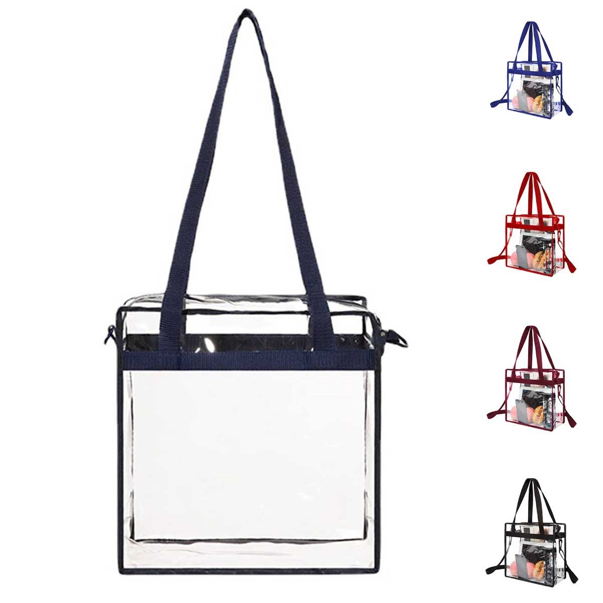 Adjustable Strap Clear Tote Bag