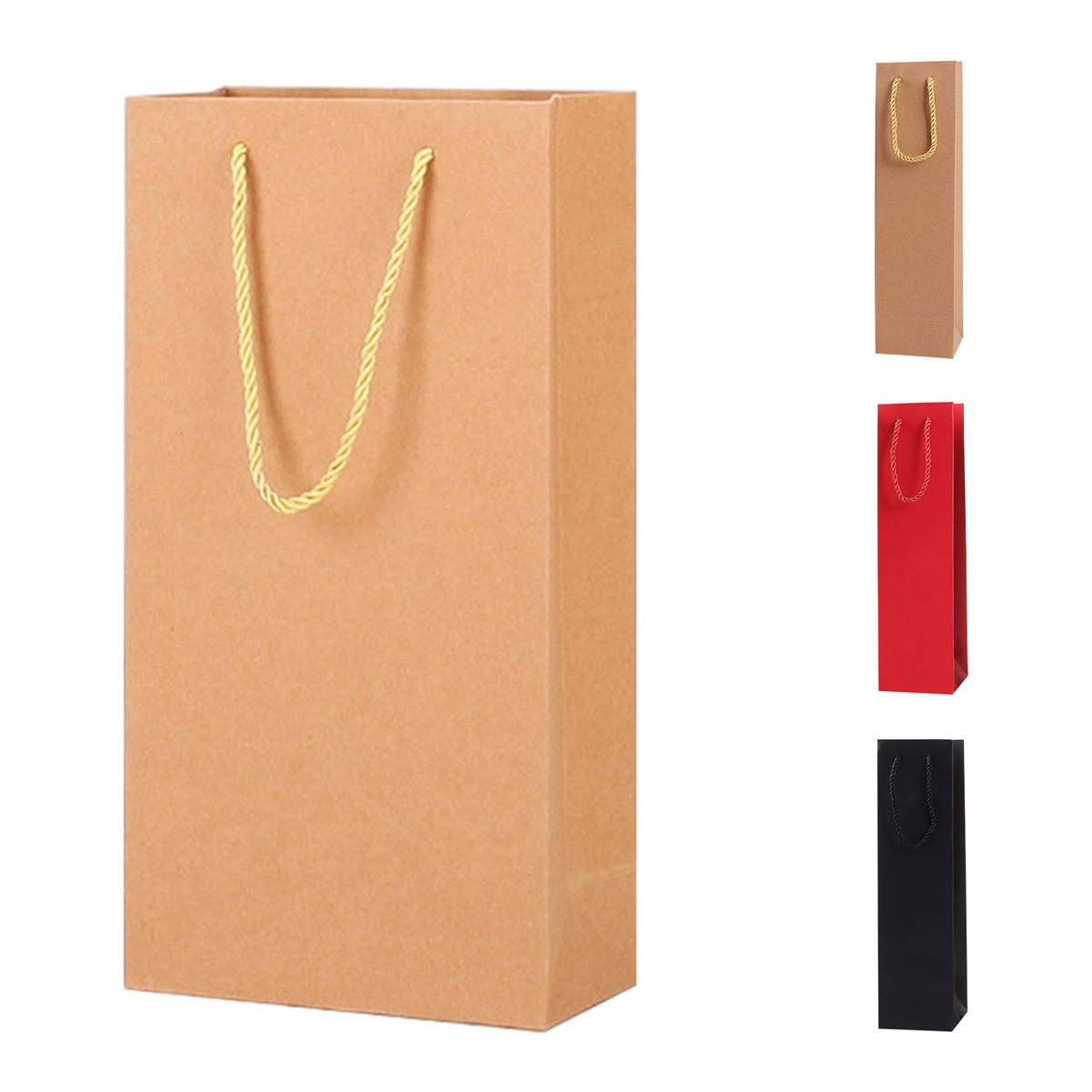 Reusable Kraft Wine Carrier Bag