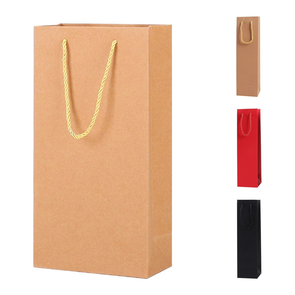 Reusable Kraft Wine Carrier Bag