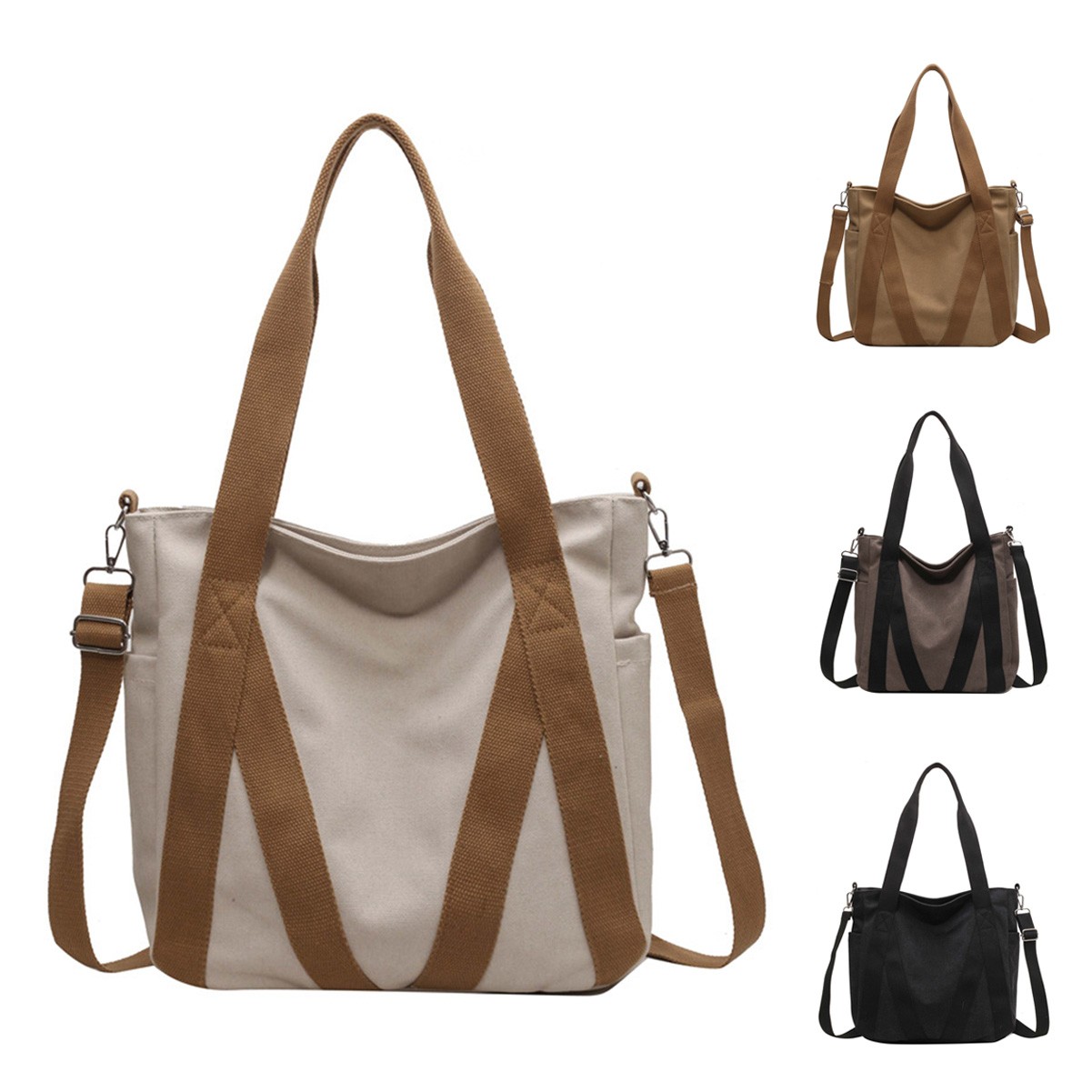 16oz Vintage Canvas Tote Bag