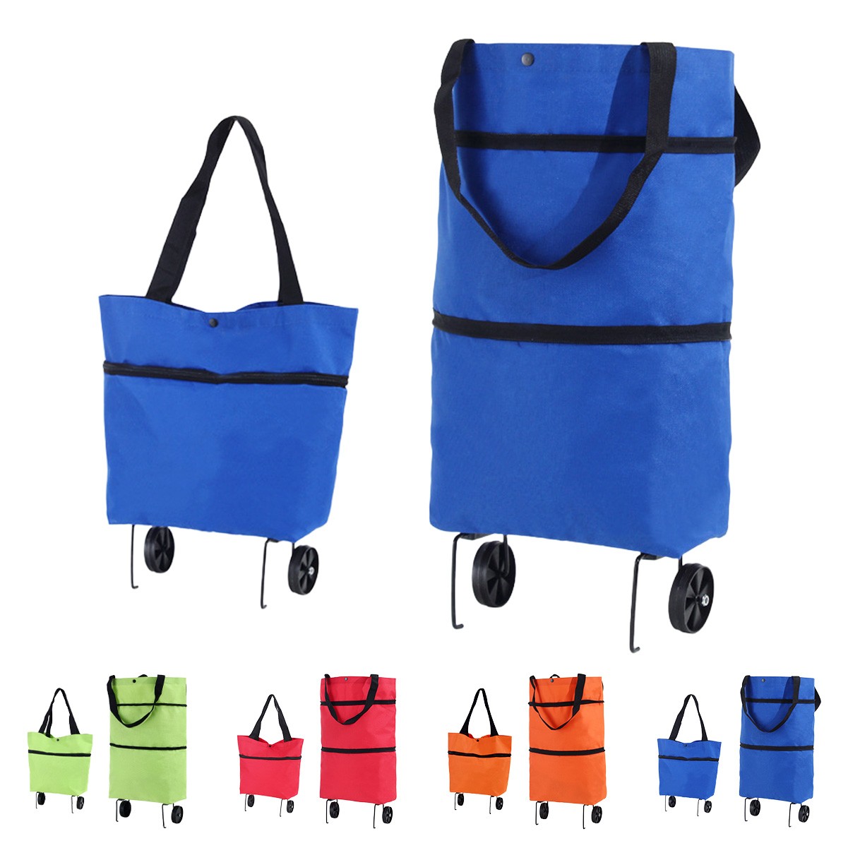 Collapsible Wheeled Shopping Bag