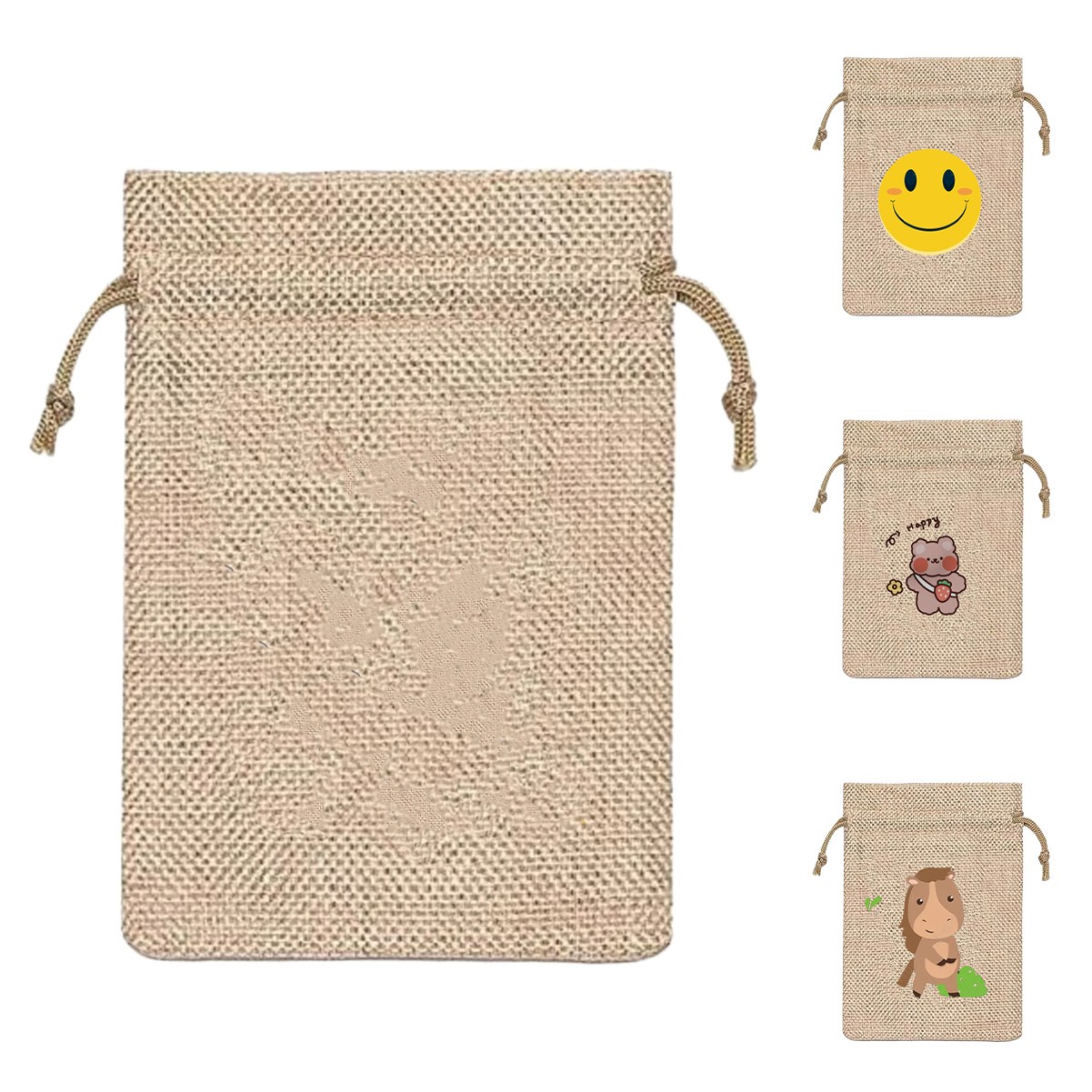 Jute Drawstring Bag