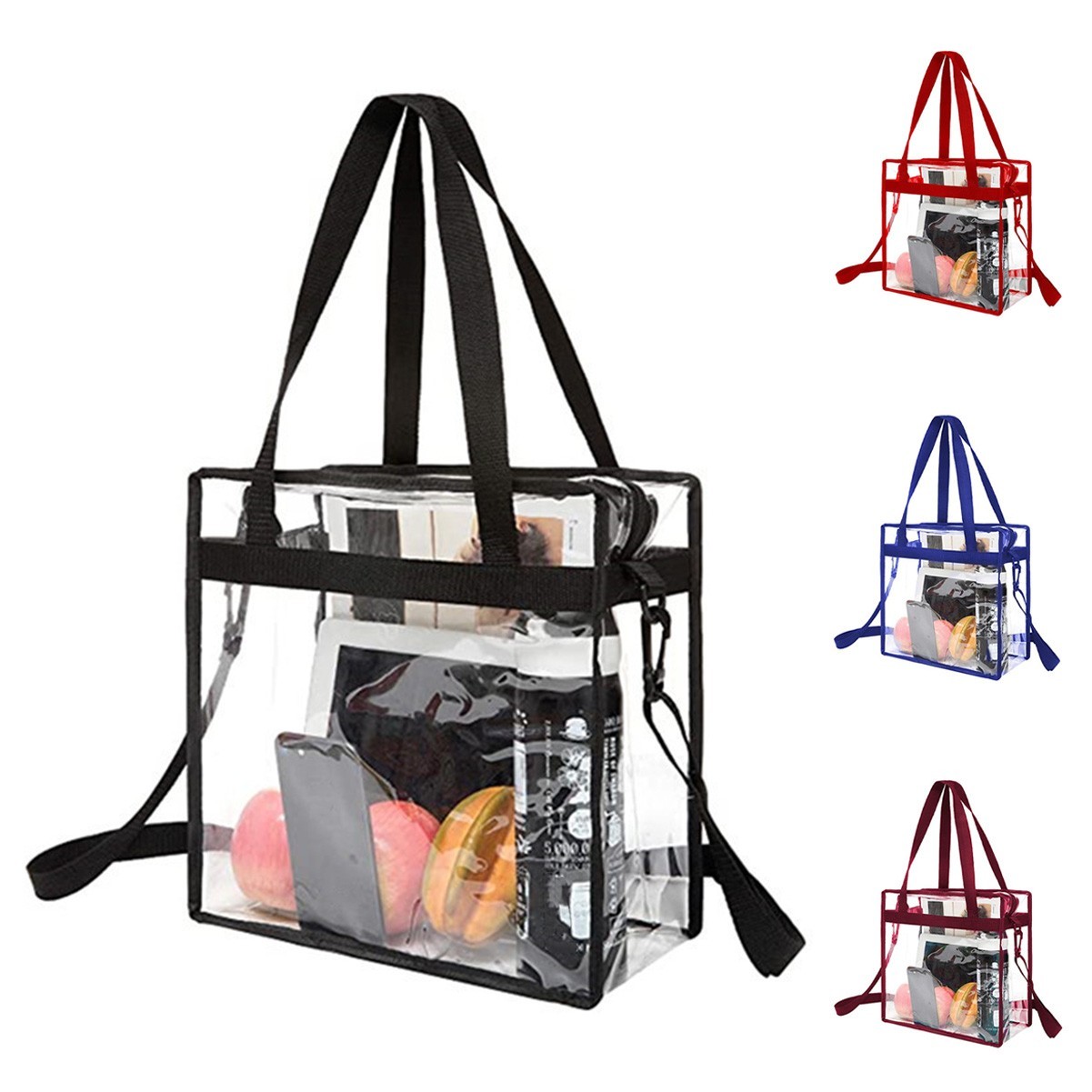PVC Transparent Crossbody Tote Bag