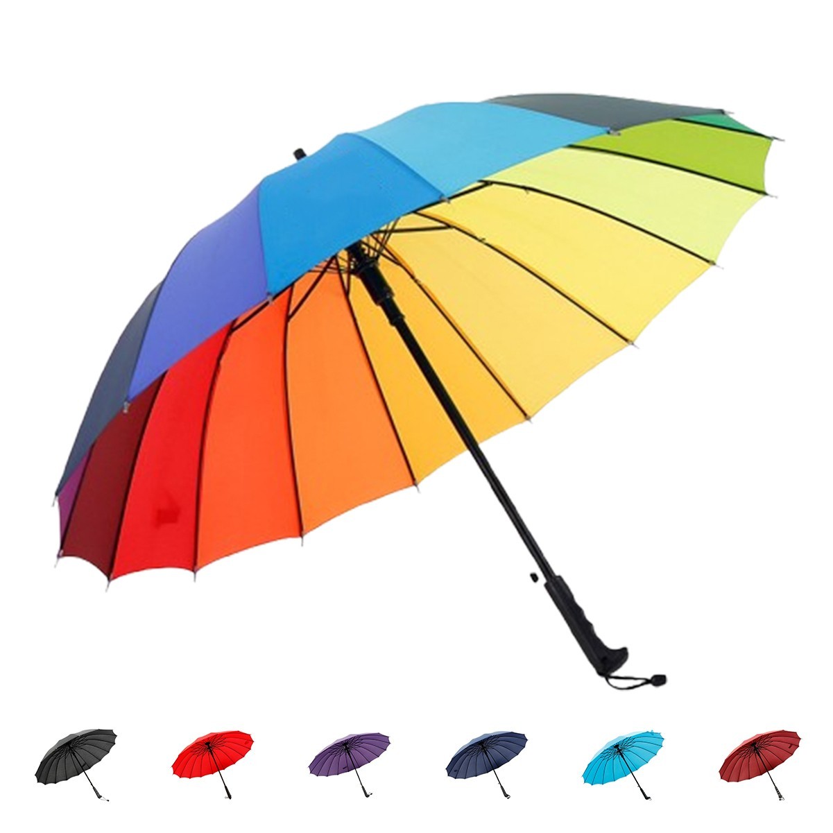 16 Rib Rainbow Umbrella