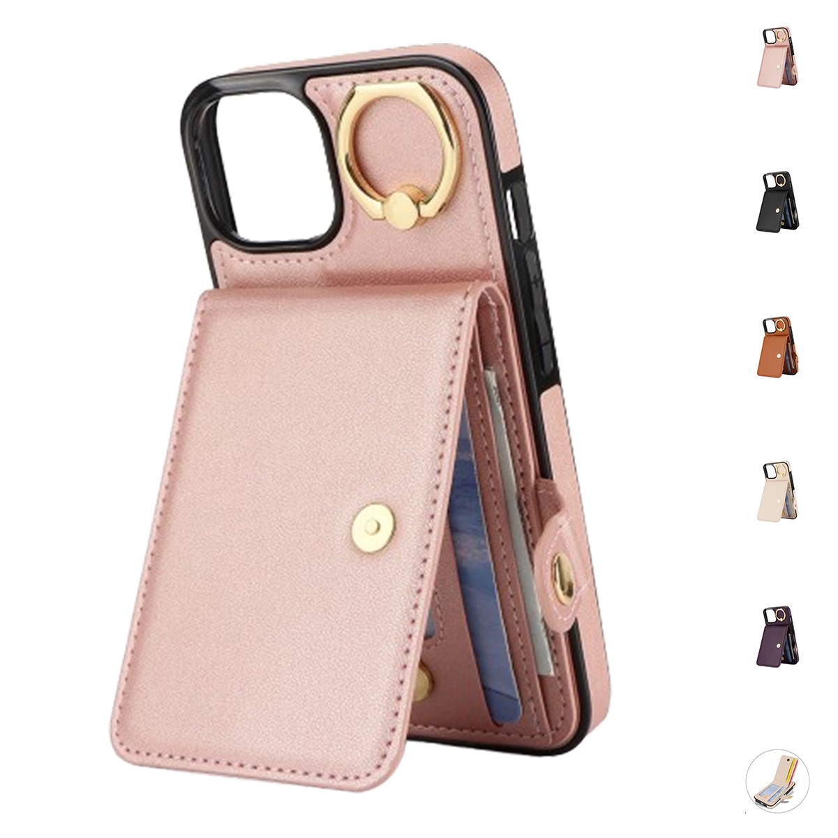 Leather Phone Card Holder