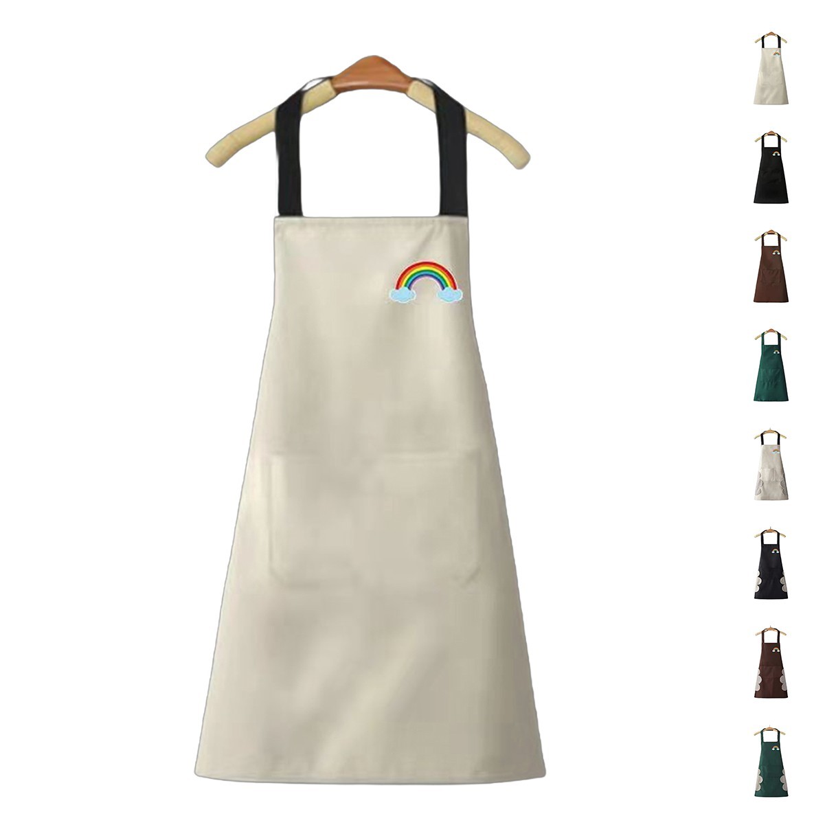 Waterproof Coral Velvet Kitchen Apron