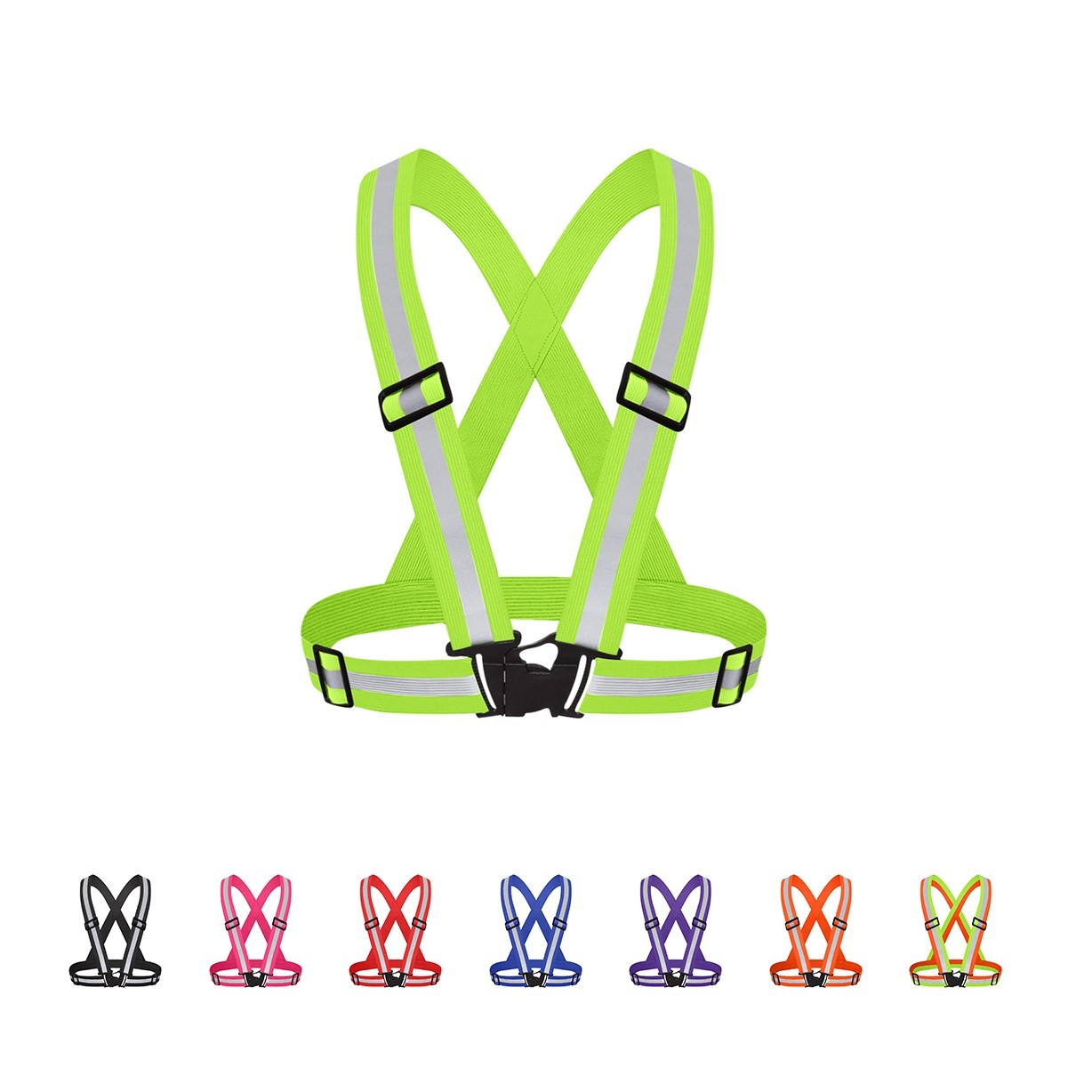 Reflective Safety Vest with Adjustable Strap