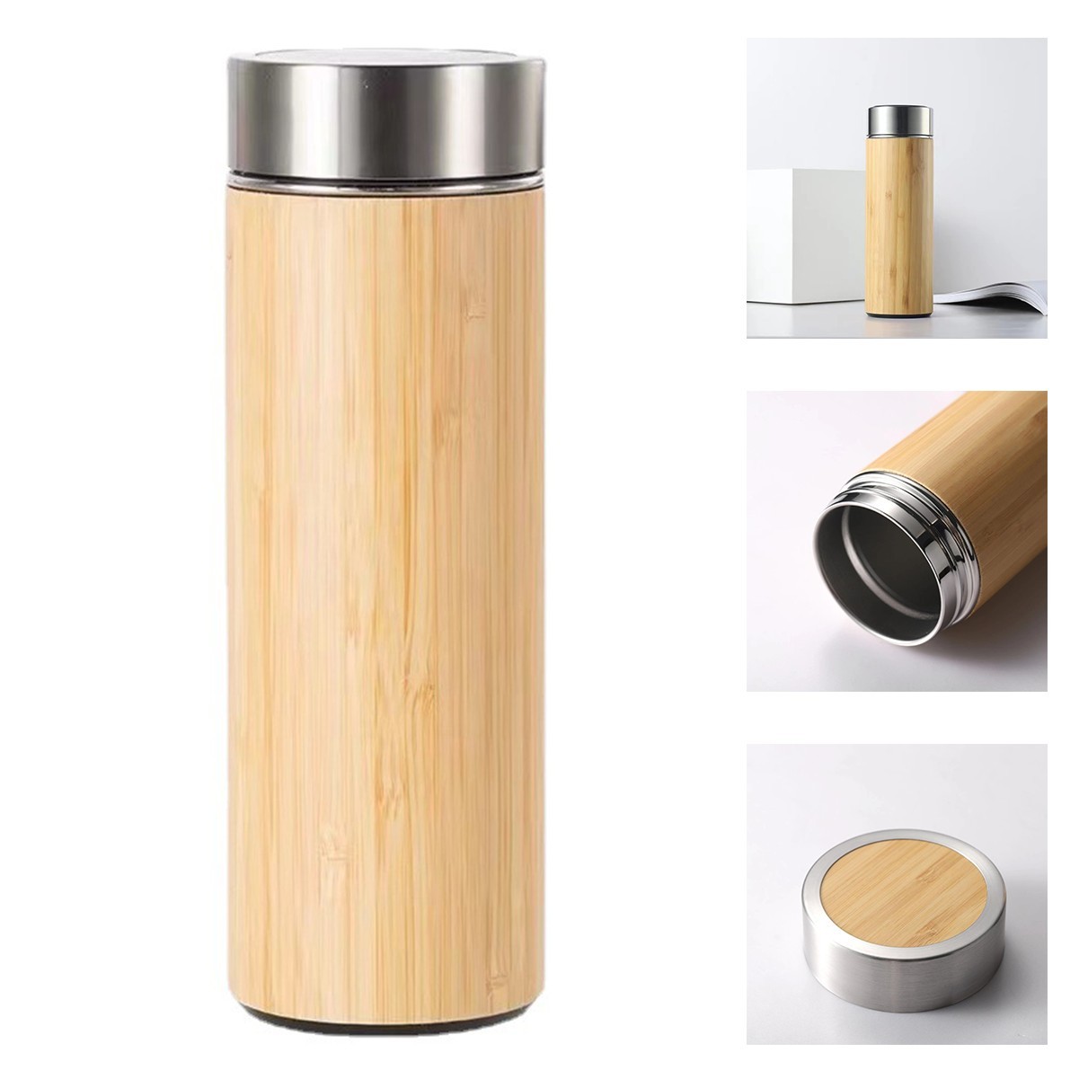 16oz Bamboo Tea Tumbler