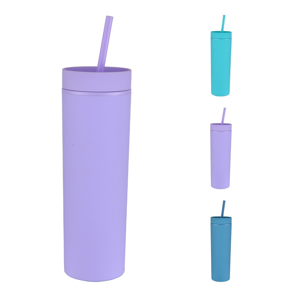 16oz Insulated Tumbler with Straw