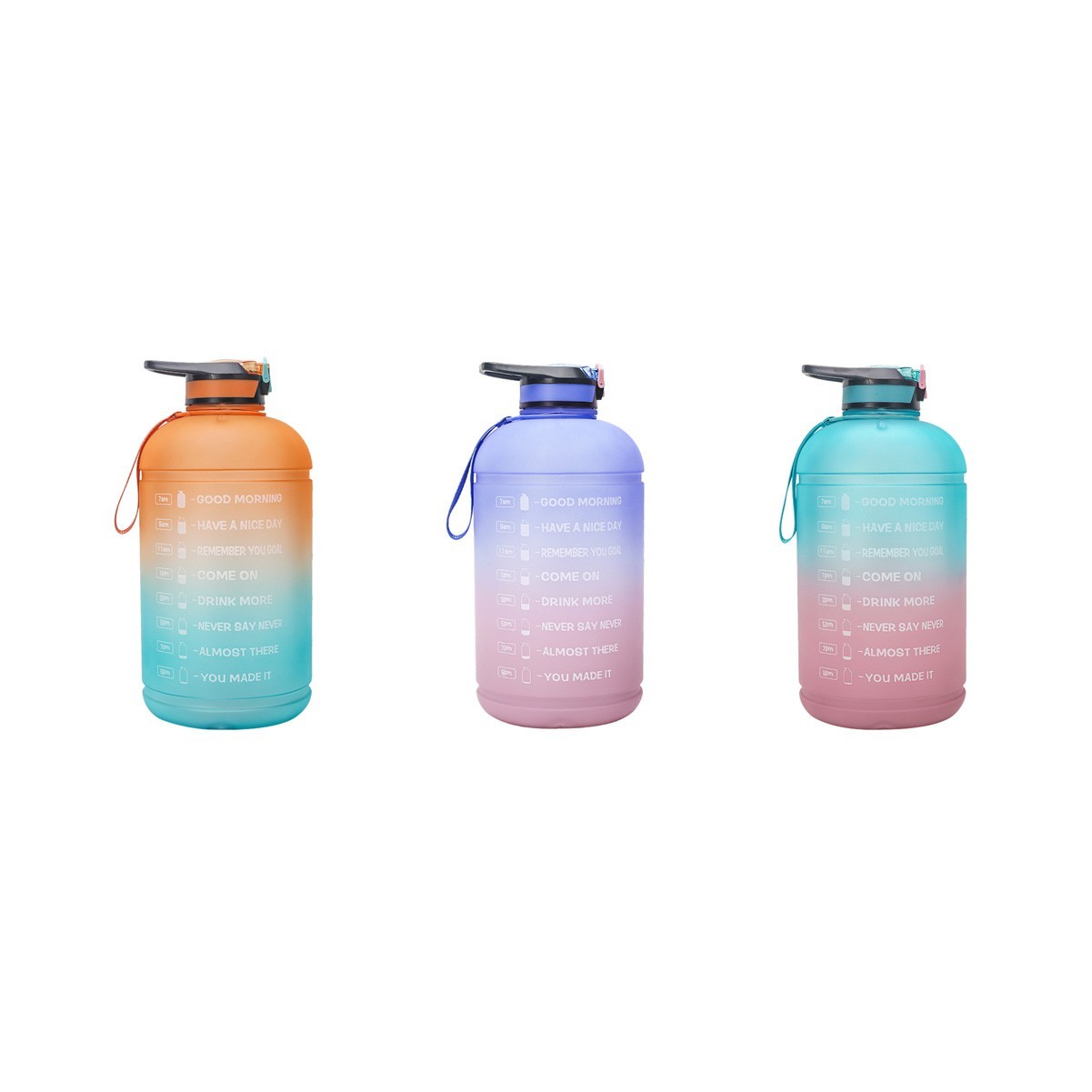 128 oz Motivational Water Jug with Time Marker