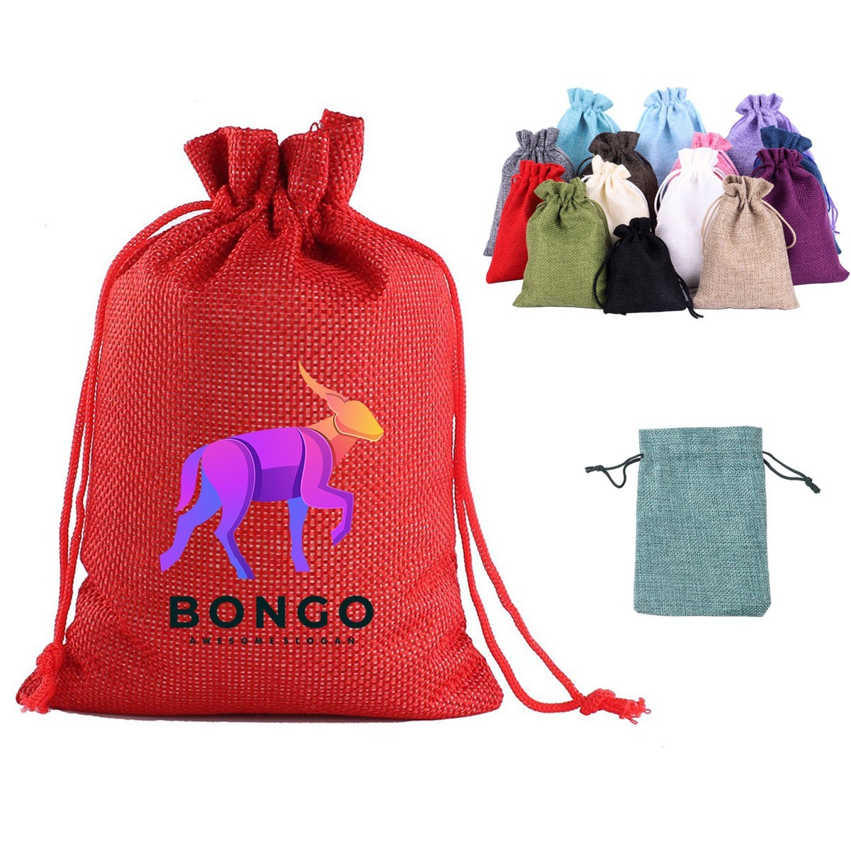 Linen Drawstring Bag