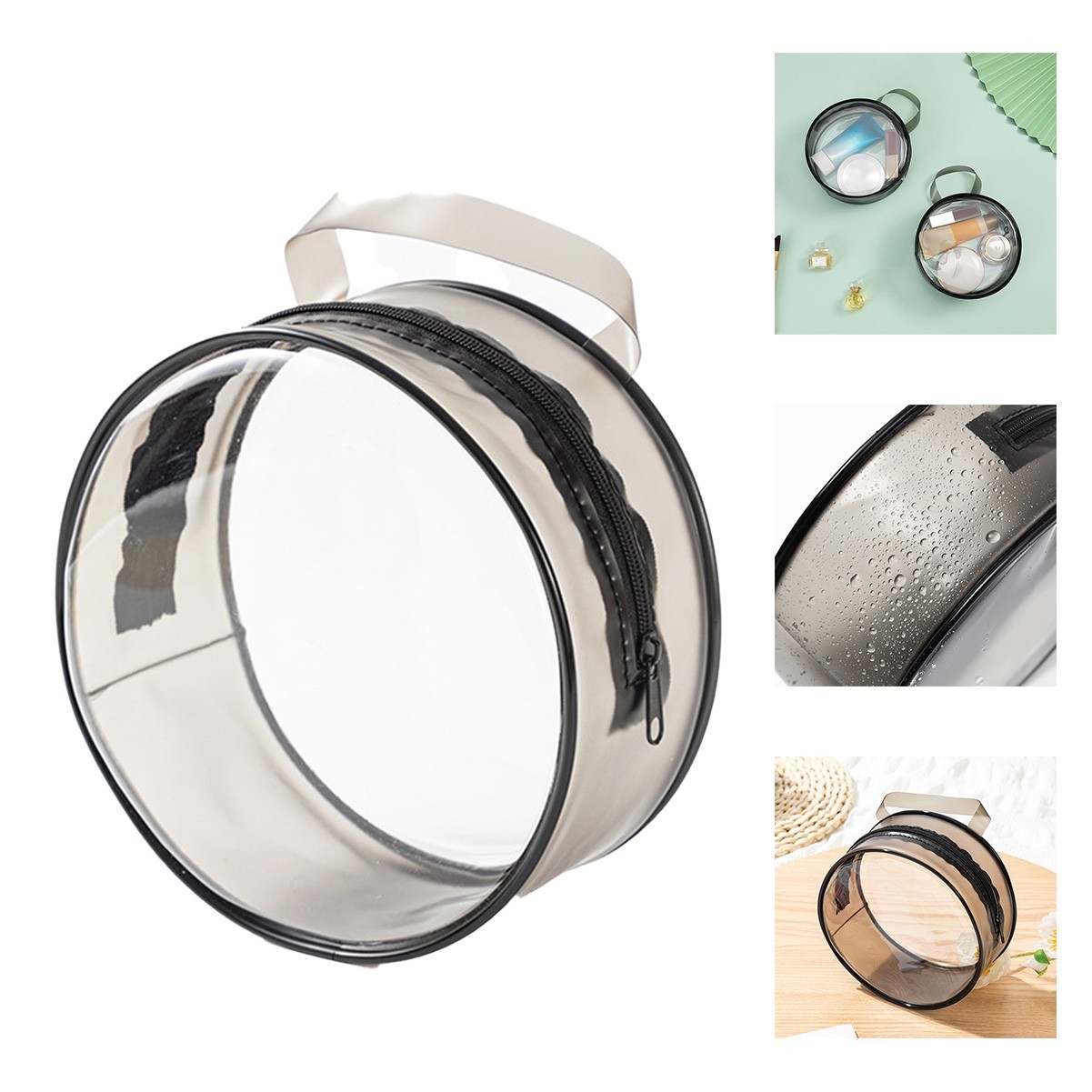 Round Transparent Cosmetic Bag