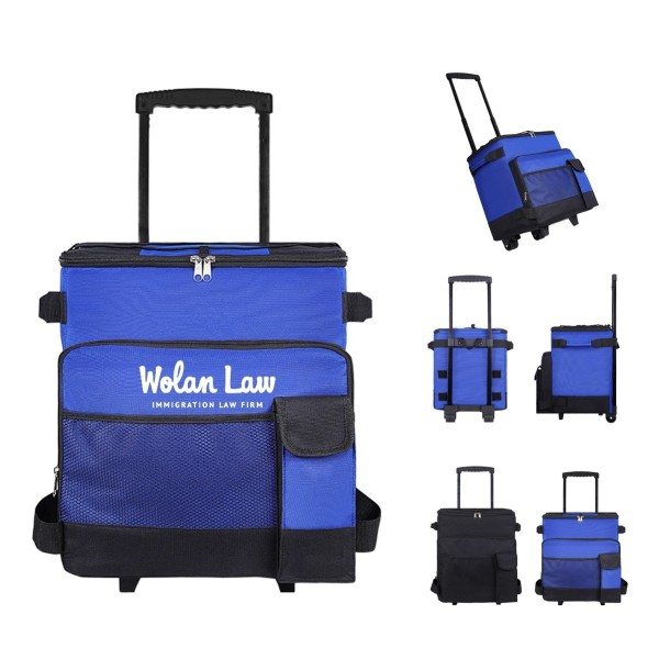 Collapsible Rolling Cooler Bag with Wheels