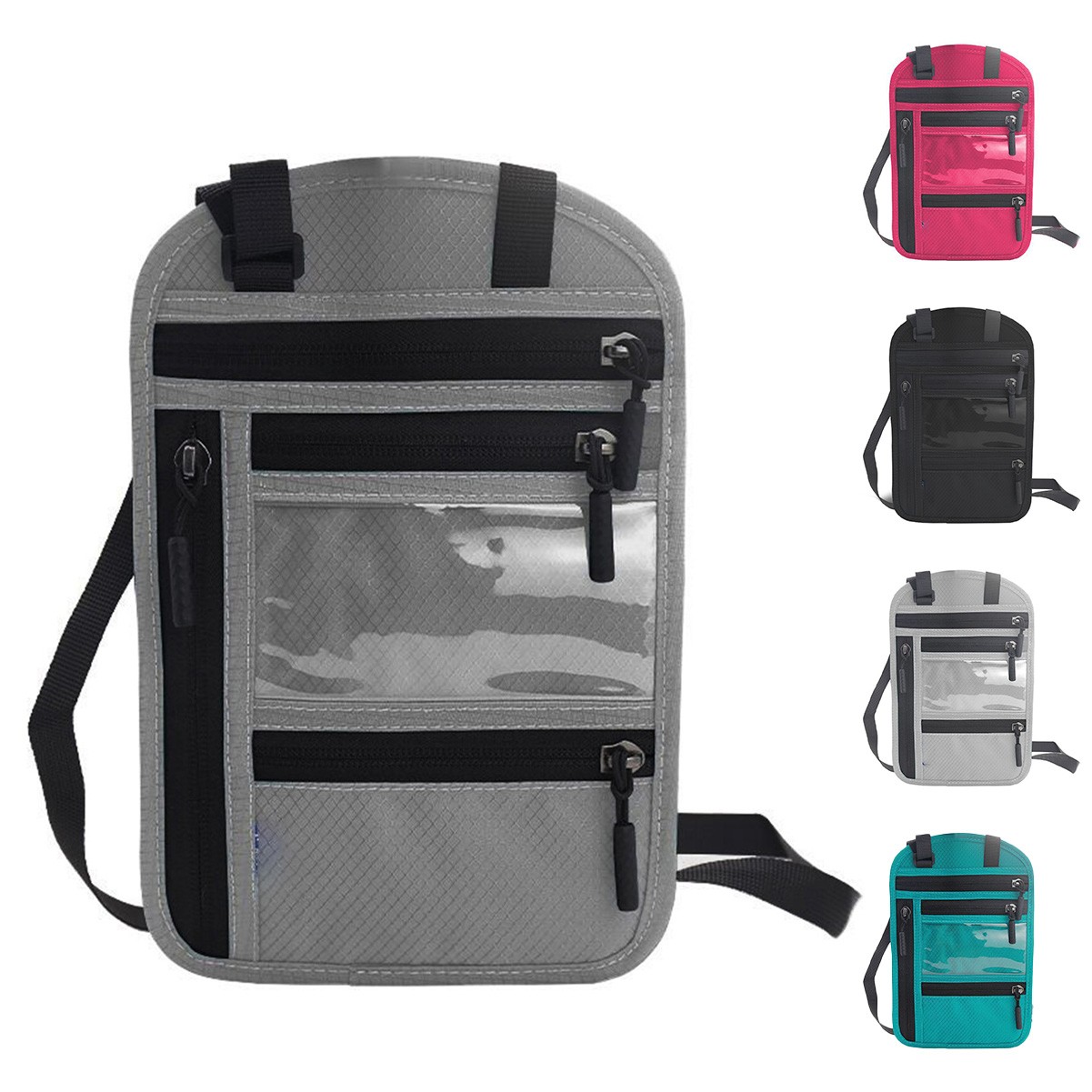 RFID Shielded Neck Pouch Wallet