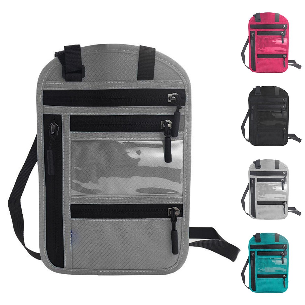 RFID Shielded Neck Pouch Wallet