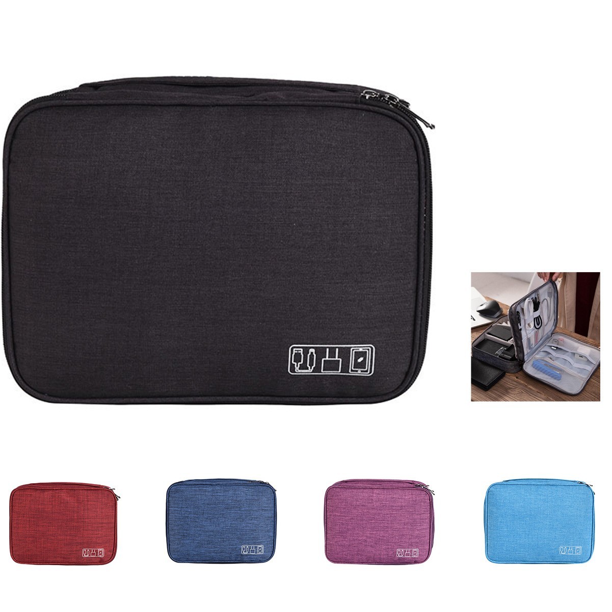 Polyester Hanging Cosmetic Bag