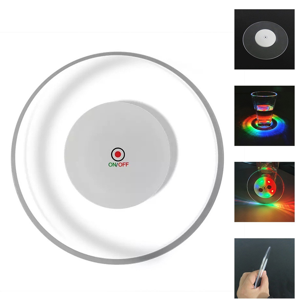 Ultra-Thin LED Cup Holder Light