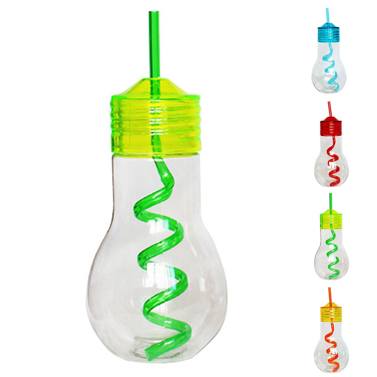 20oz LED Light Bulb Drinking Cup with Straw