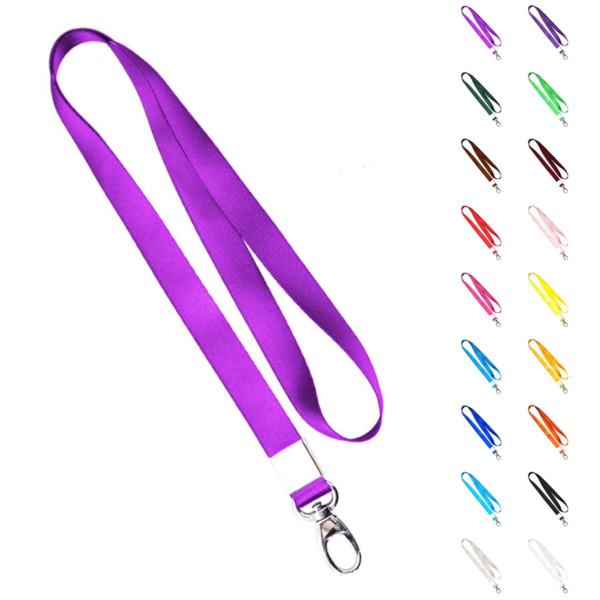 Nylon Fabric Keychain Lanyard with Swivel Hook