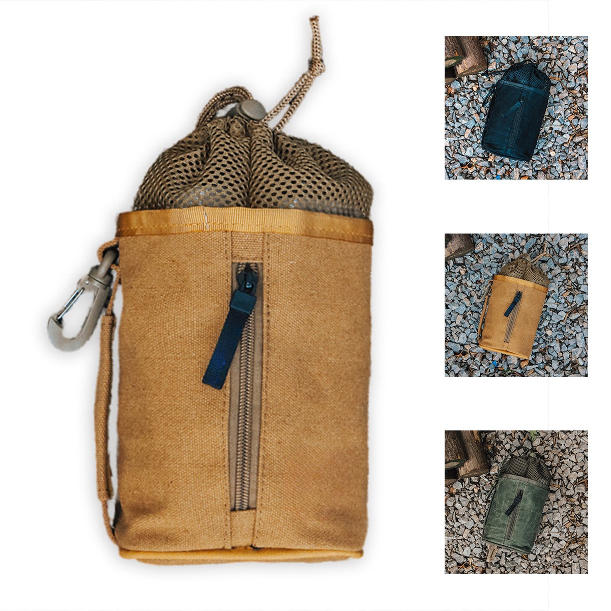 Canvas Water Bottle Pouch