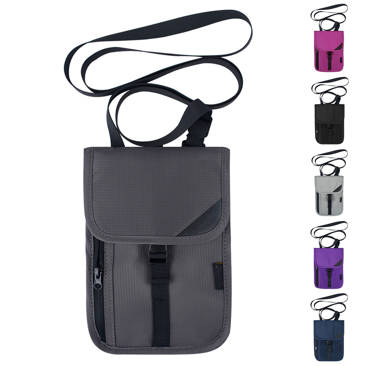 Travel Safe RFID Blocking Neck Wallet