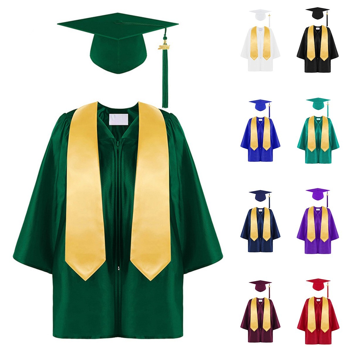 Kid Graduation Cap with Gown and Tassel