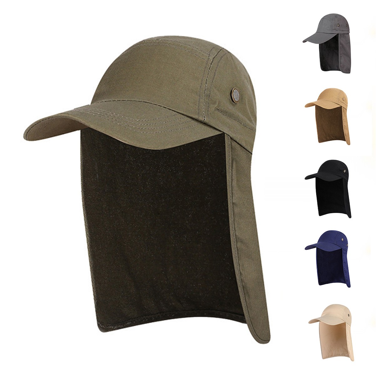 Sun Cap with Neck Cover
