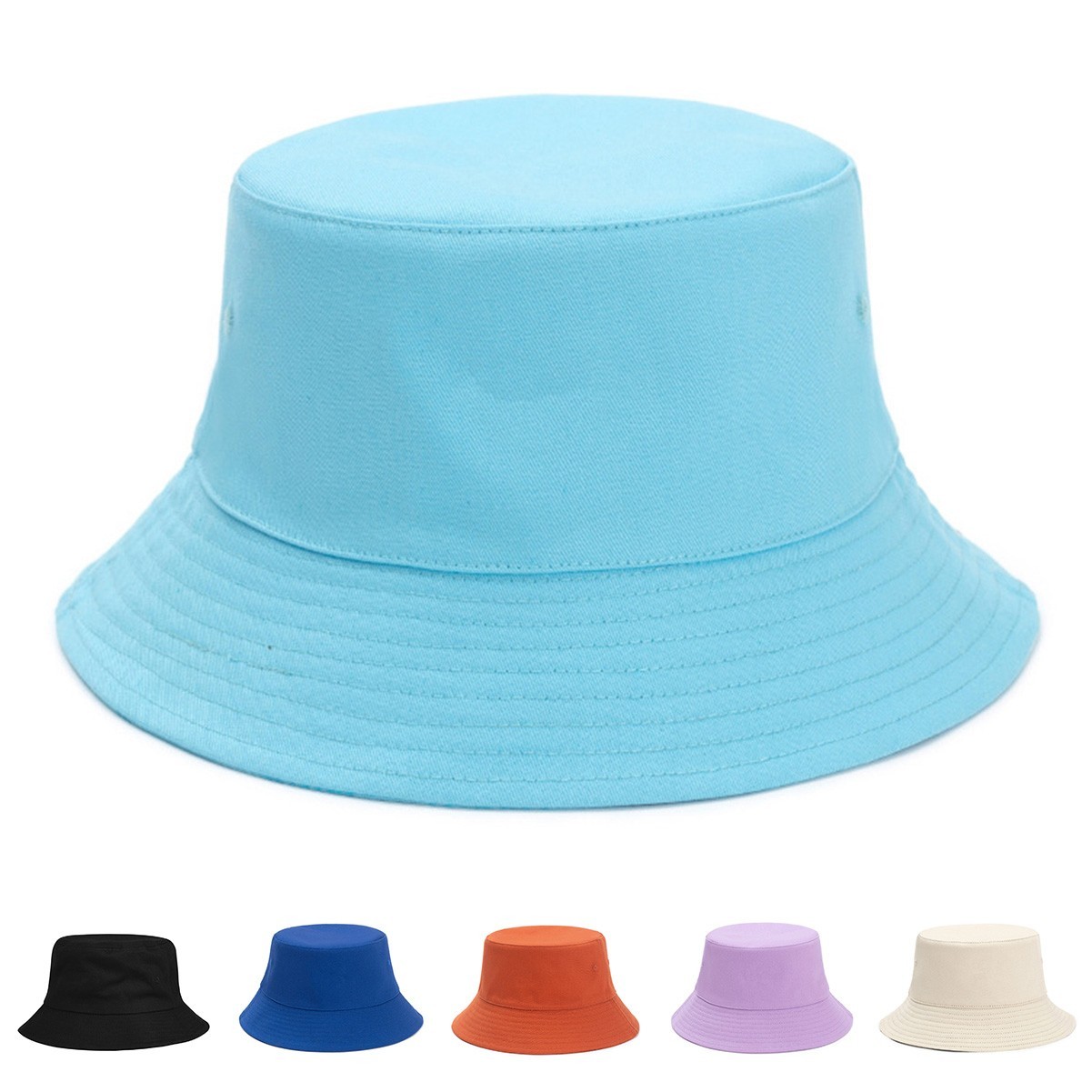 Embroidered Cotton Bucket Hat