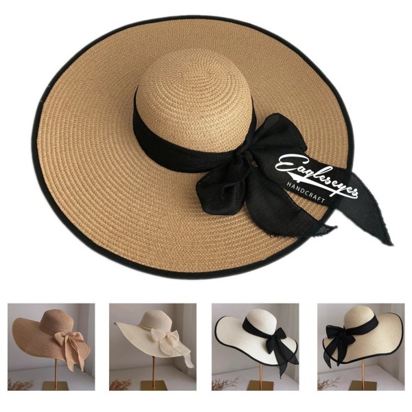 Big Bowknot Straw Hat