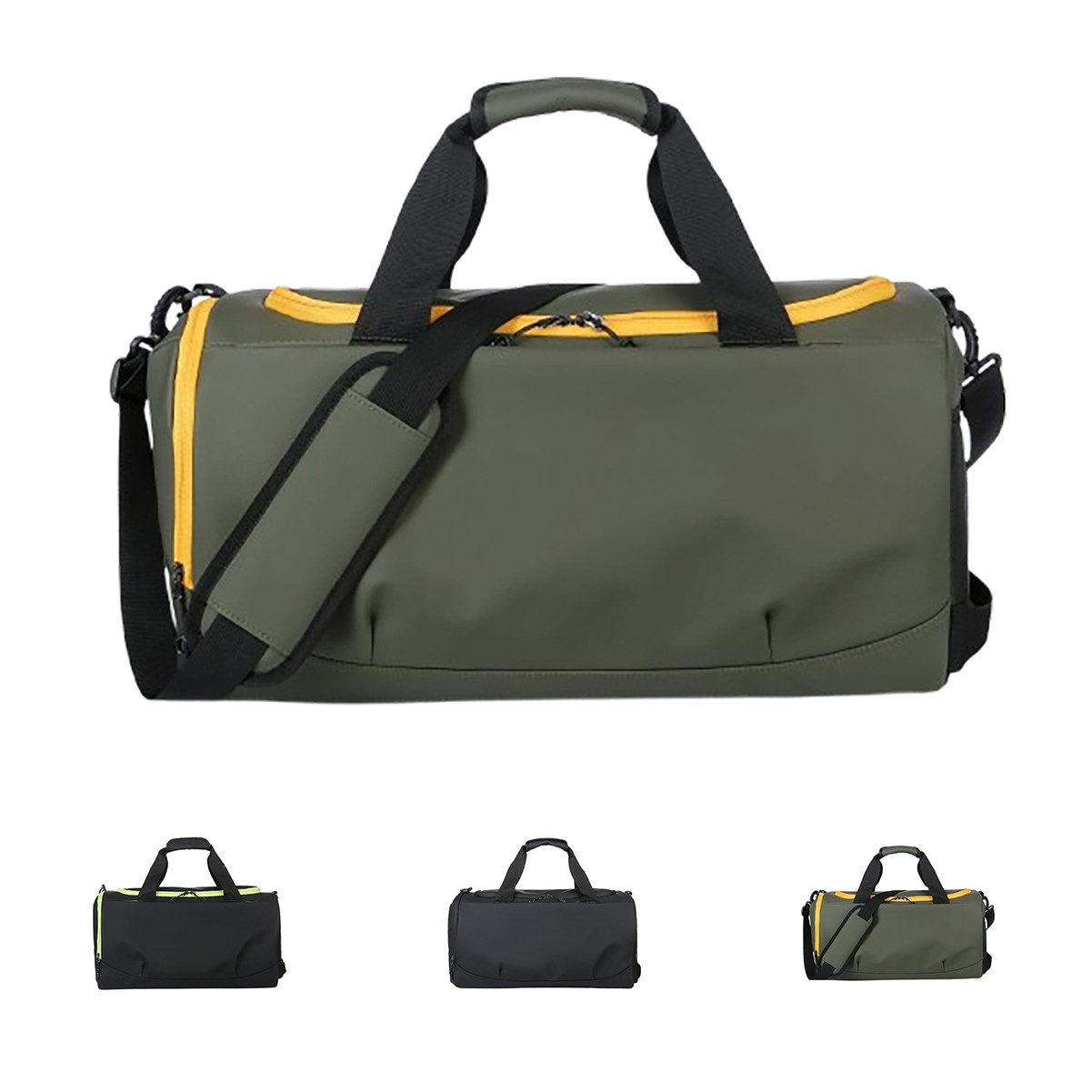 Sporty Polyester Weekend Duffel Bag
