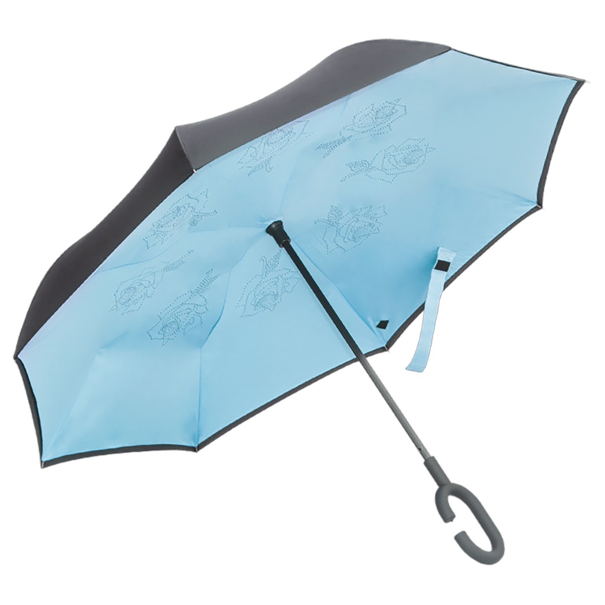 Inverted C-Handle Double Umbrella with Coating