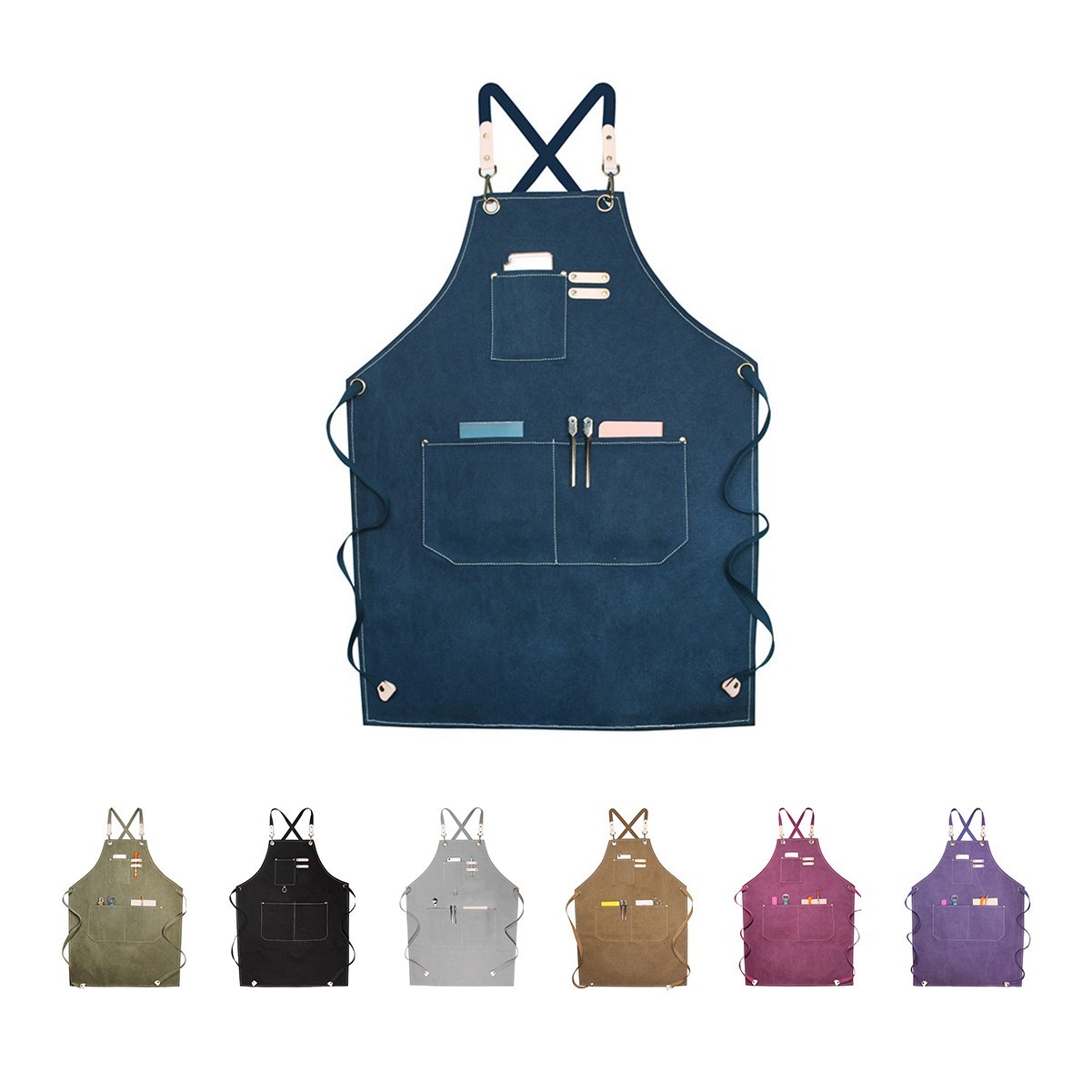 Handcrafted Cotton Canvas Chef Grill Apron