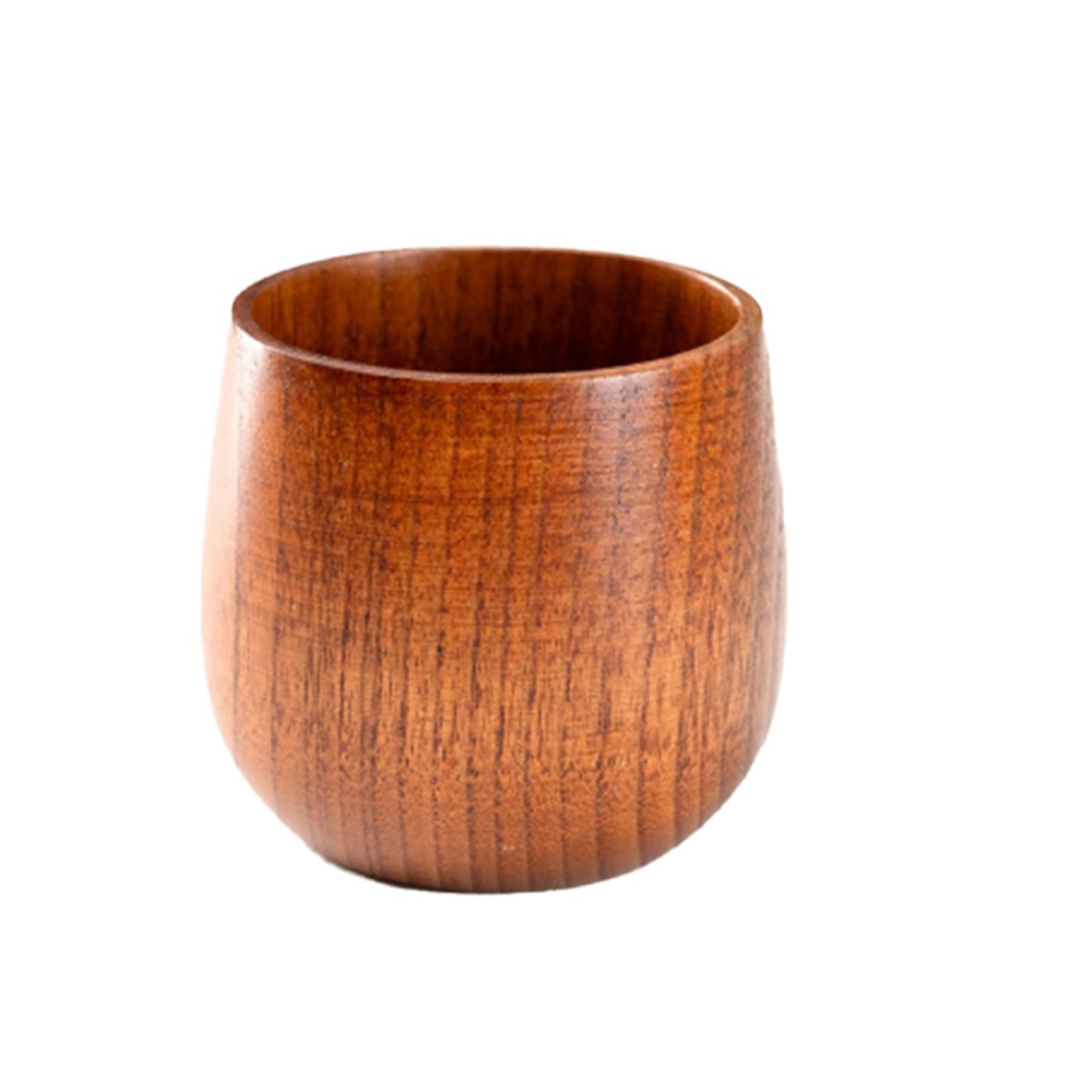 12oz Natural Texture Cappuccino Wooden Mug