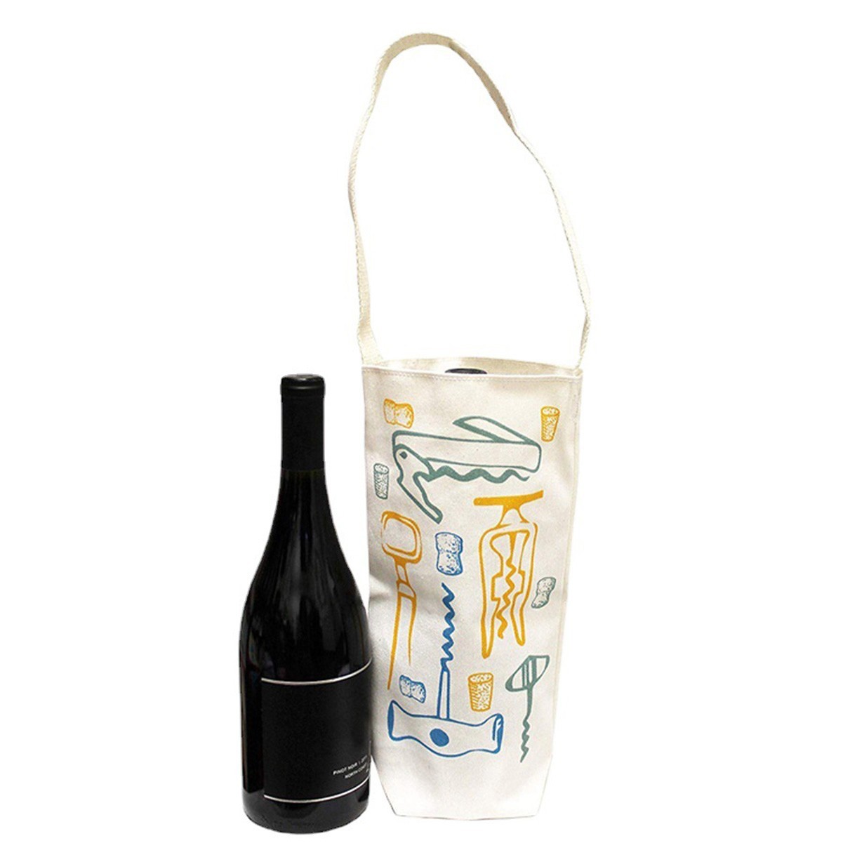 Canvas Bottle Tote Bag