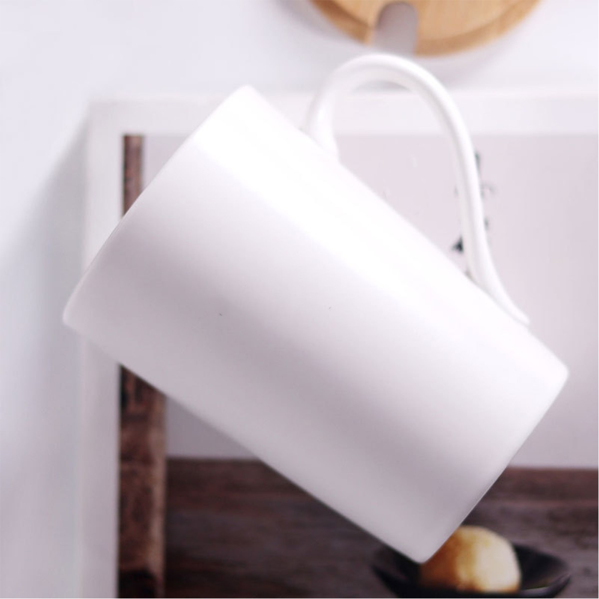 13.5oz Glazed Ceramic Mug Set with Lid and Spoon