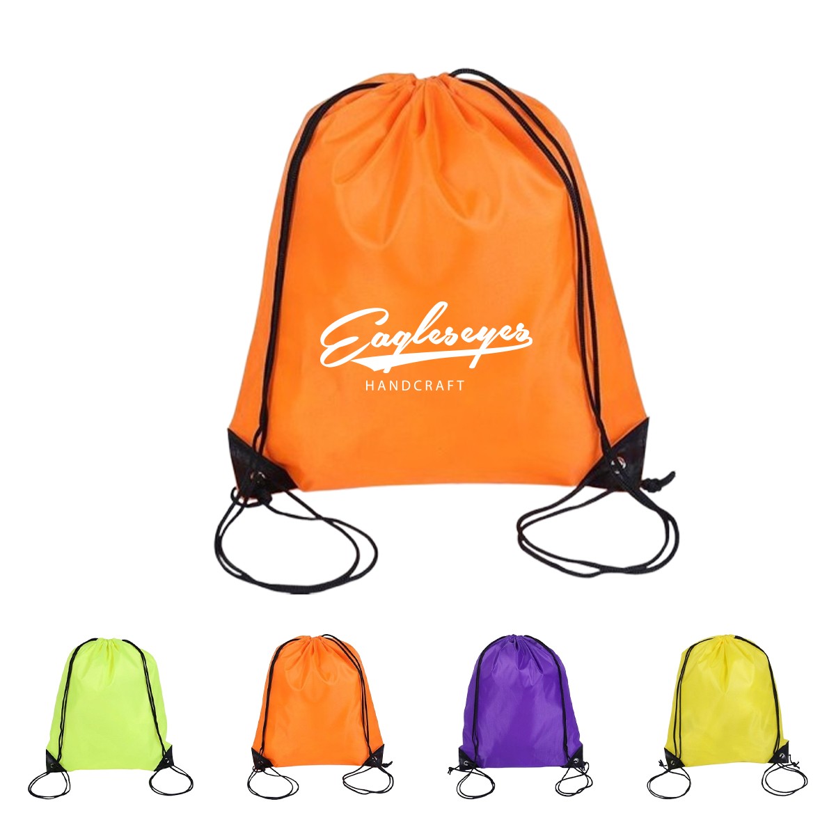 Versatile Nylon Drawstring Backpack