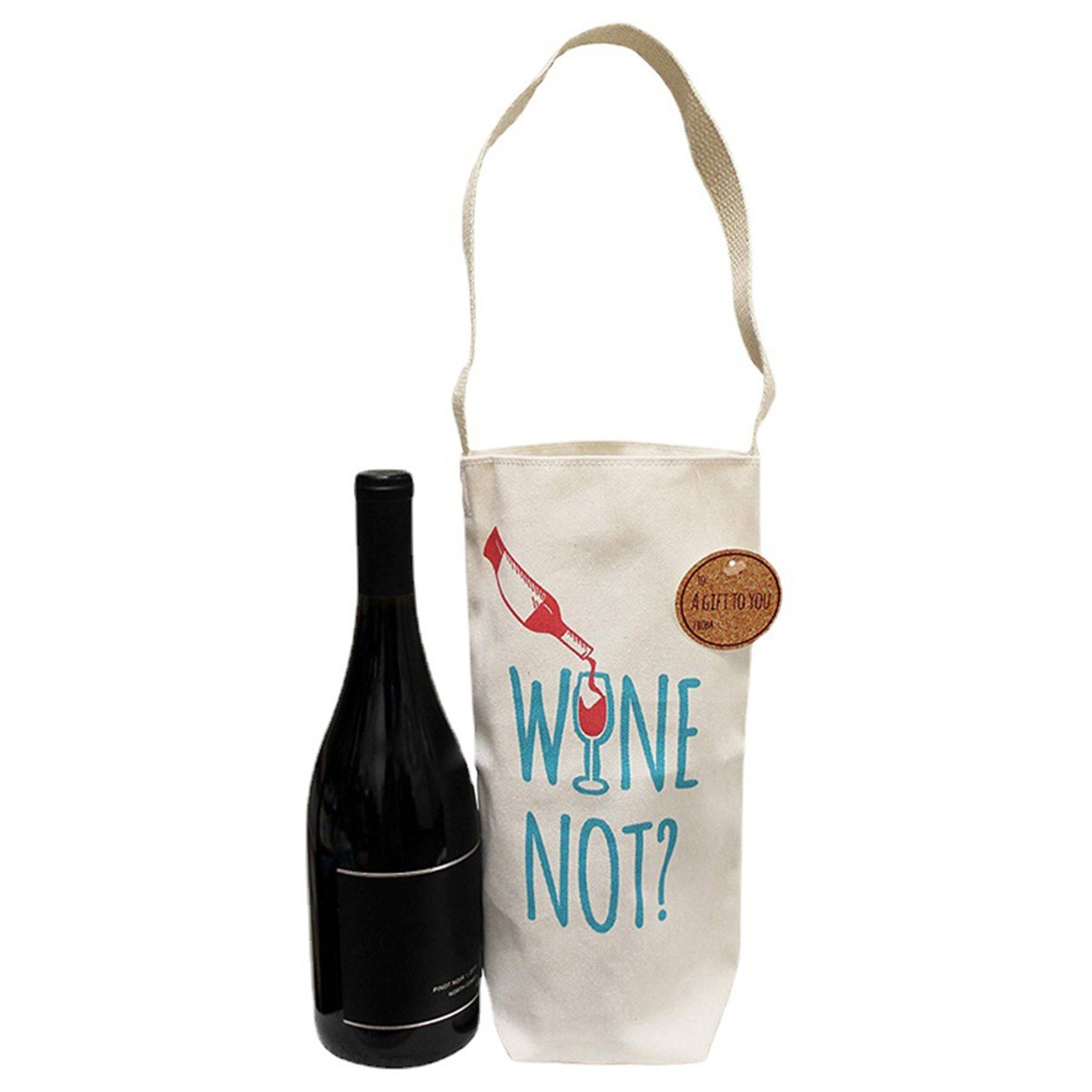 Canvas Bottle Tote Bag
