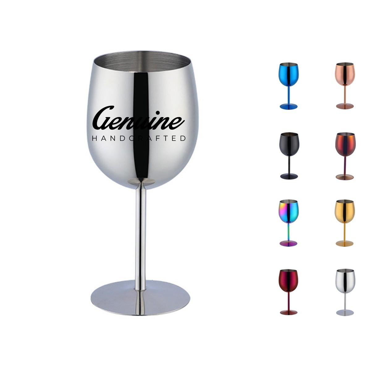 16oz Stainless Steel Wine Glass