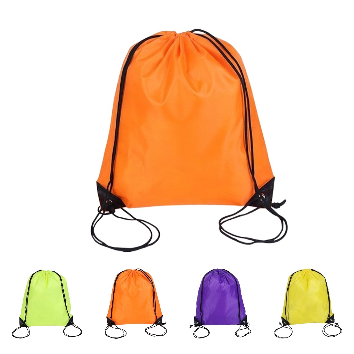 Versatile Nylon Drawstring Backpack