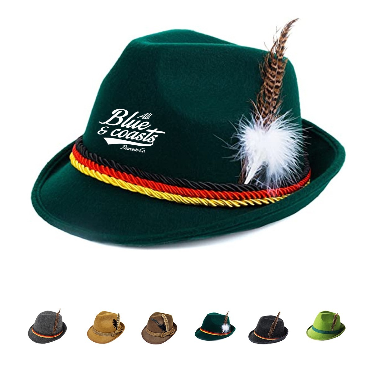 Traditional Bavarian Oktoberfest Hat