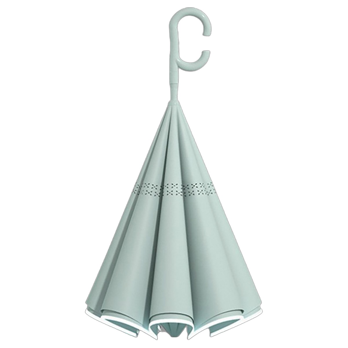 C-Handle Reverse Umbrella with Bag Holder