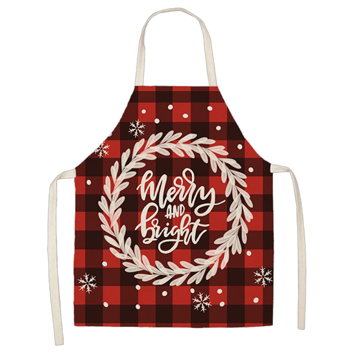 Festive Linen Holiday Apron