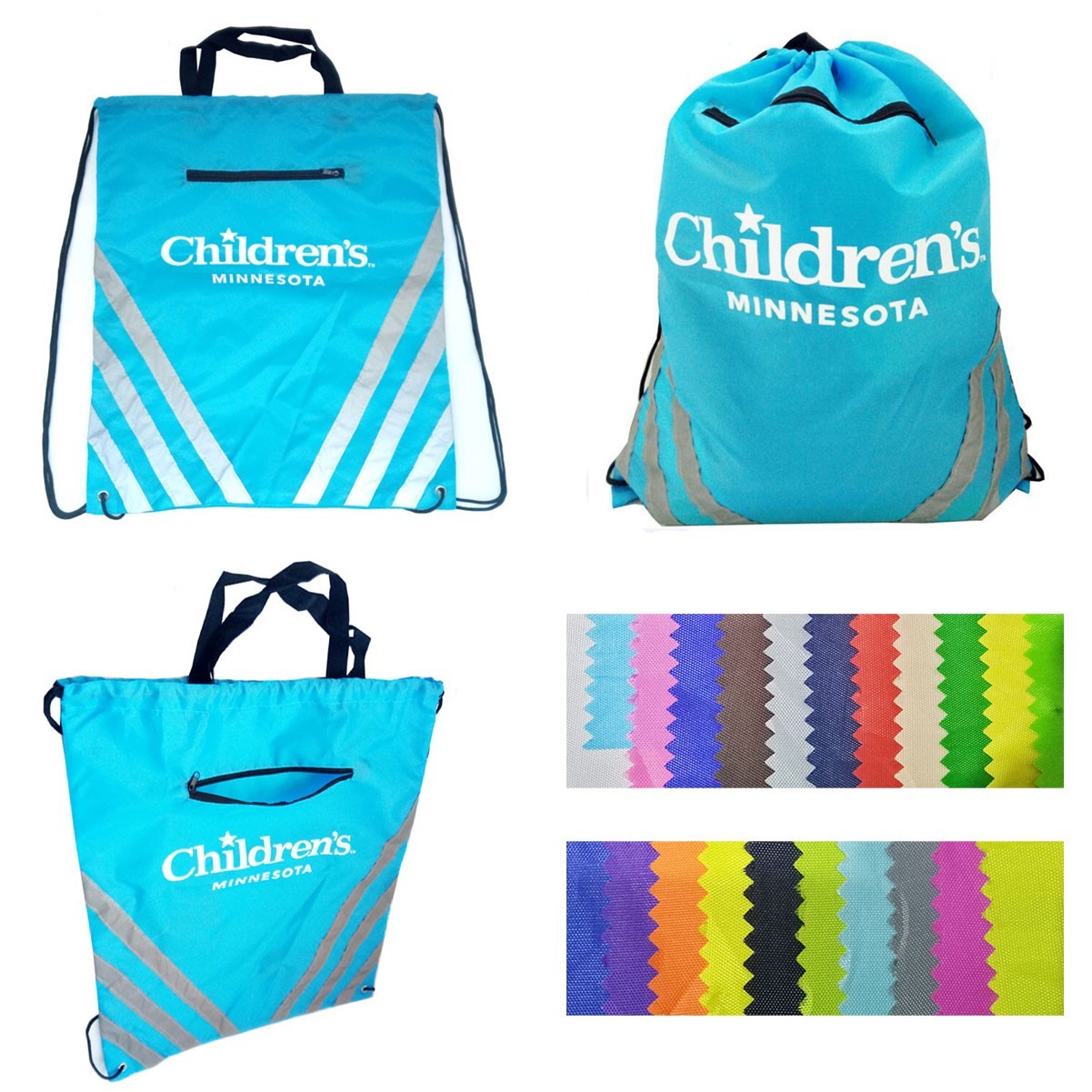 Reflective Drawstring Backpack