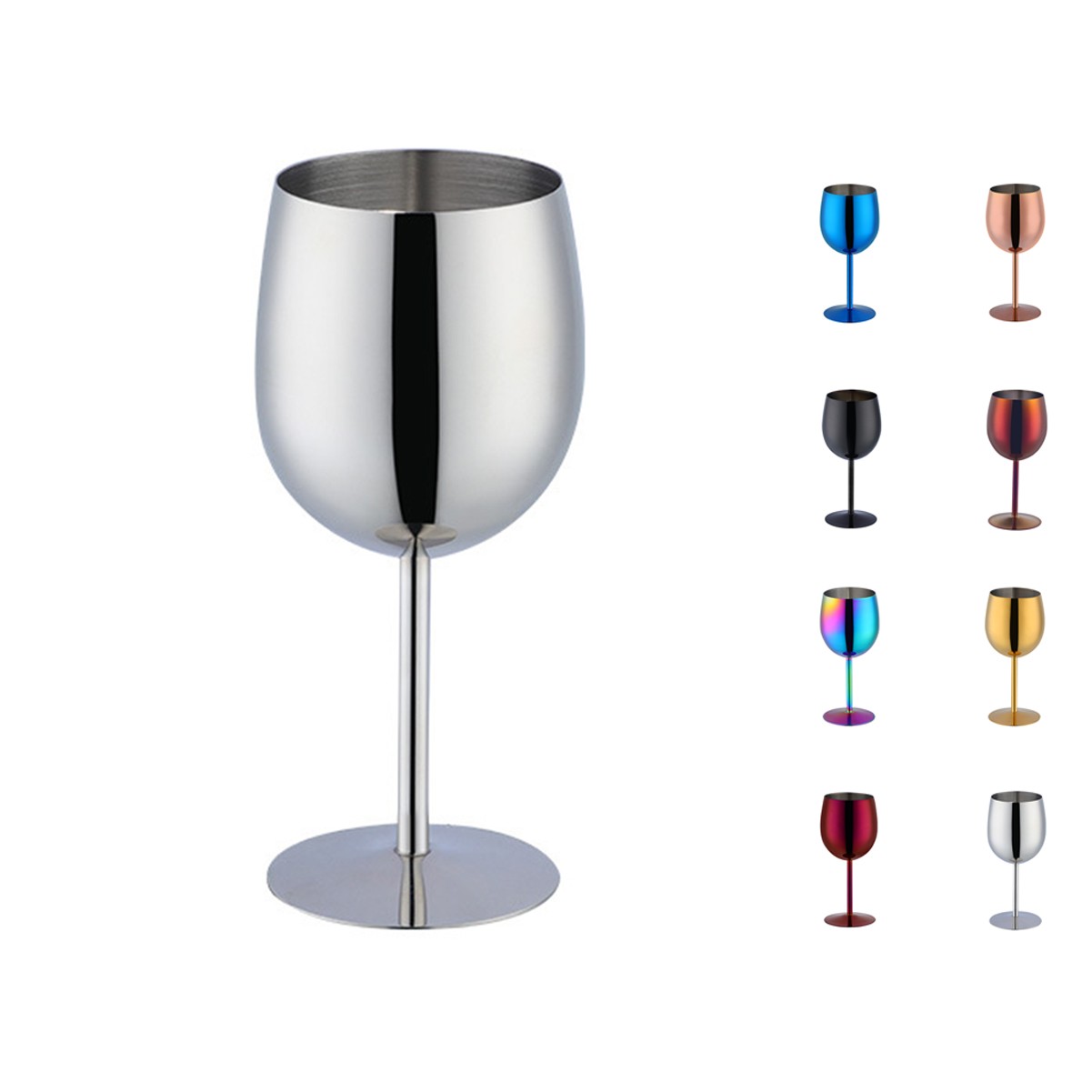 16oz Stainless Steel Wine Glass