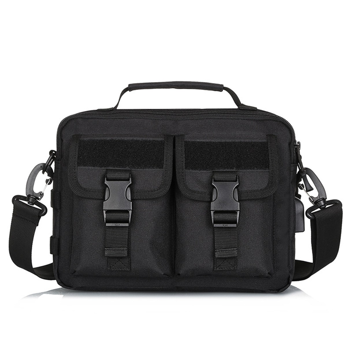 Nylon USB Shoulder Bag