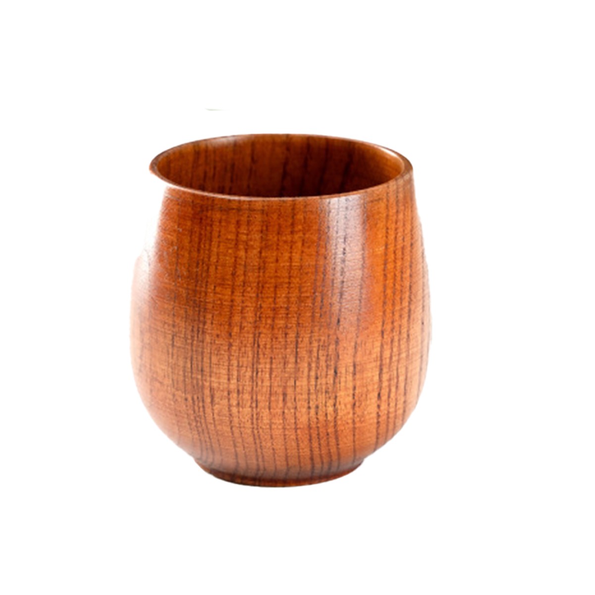 12oz Natural Texture Cappuccino Wooden Mug