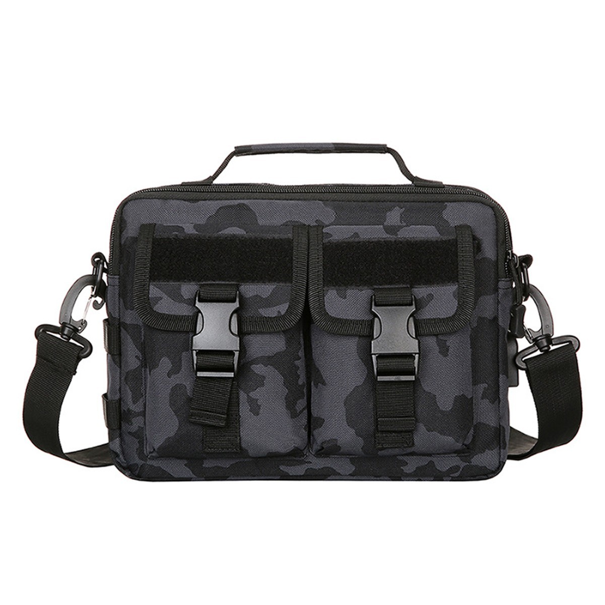Nylon USB Shoulder Bag