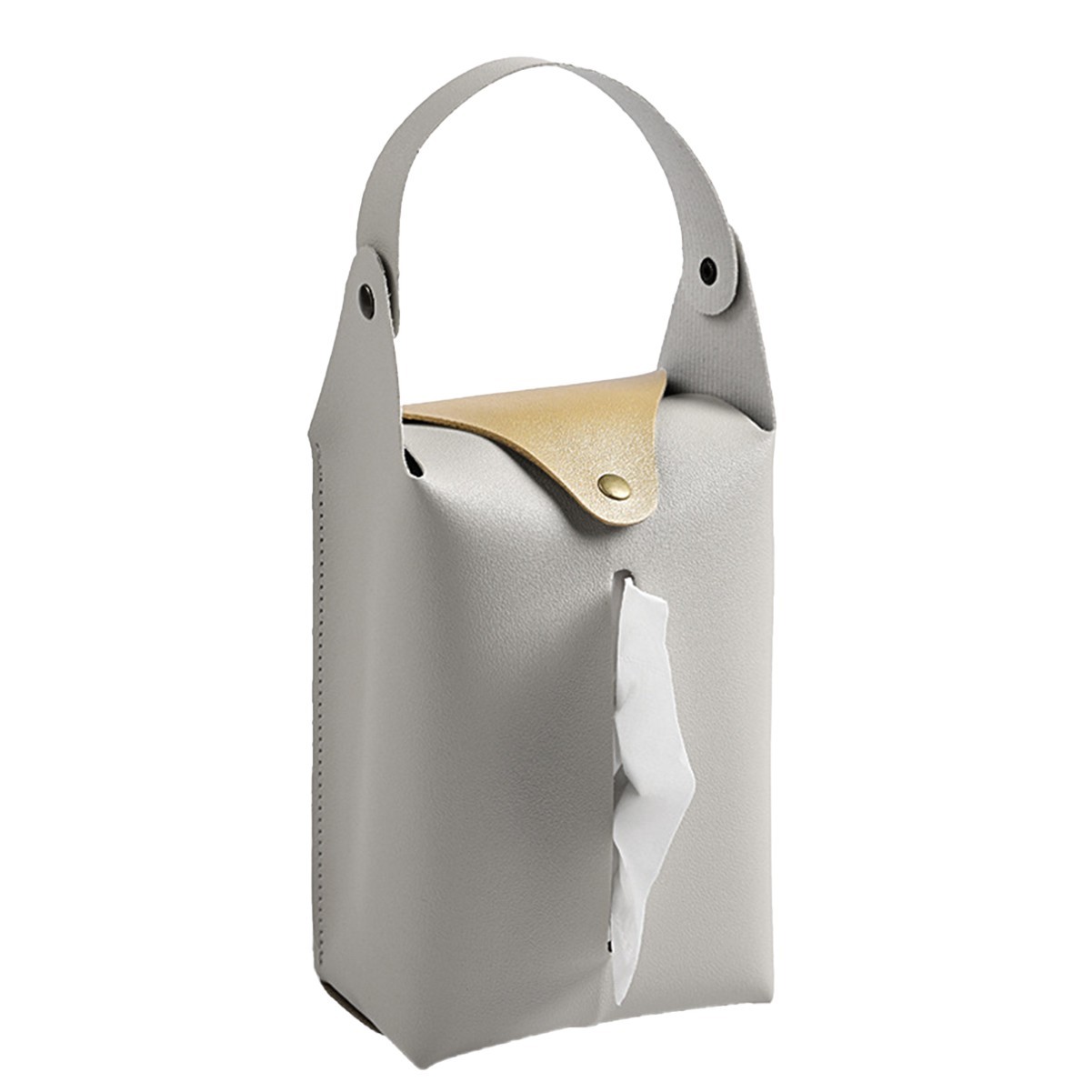 Car Tissue Box with Detachable Handle Strap